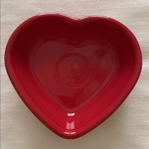 New Fiesta Scarlet Heart Shaped Bowl (retired)